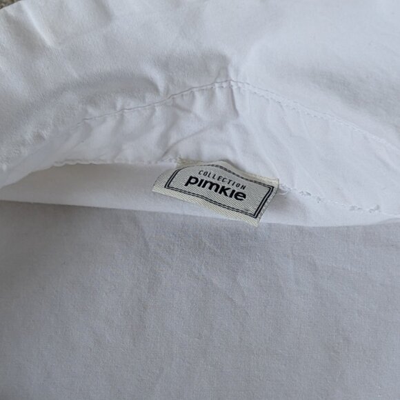 Pimkie 100% Cotton White Romantic Shirt With Smocking Detail on Sleeves, Size M - Picture 4 of 15